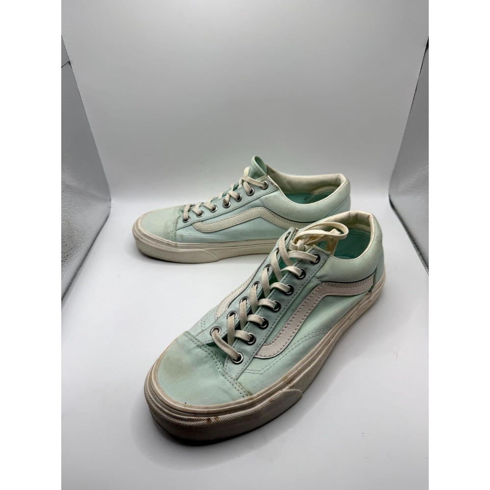 VANS Style 36 Men 7.5 Sneaker Brushed Twill Soothing Sea Canvas Skateboard Shoes